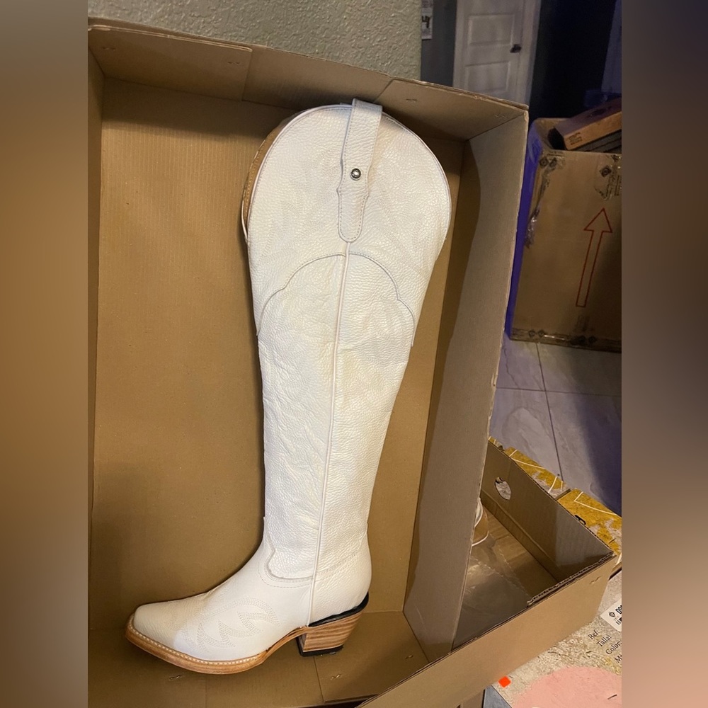 Over the Knee Boots - Merlín White